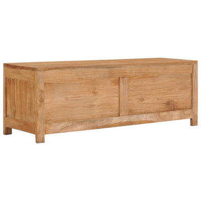 TV Cabinet 100x30x35 cm Solid Teak Wood Payday Deals