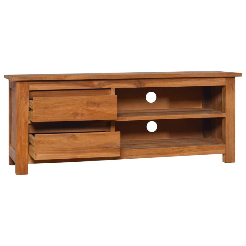 TV Cabinet 100x30x40 cm Solid Teak Wood Payday Deals