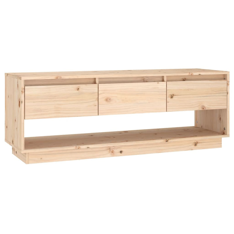 TV Cabinet 110.5x34x40 cm Solid Wood Pine Payday Deals