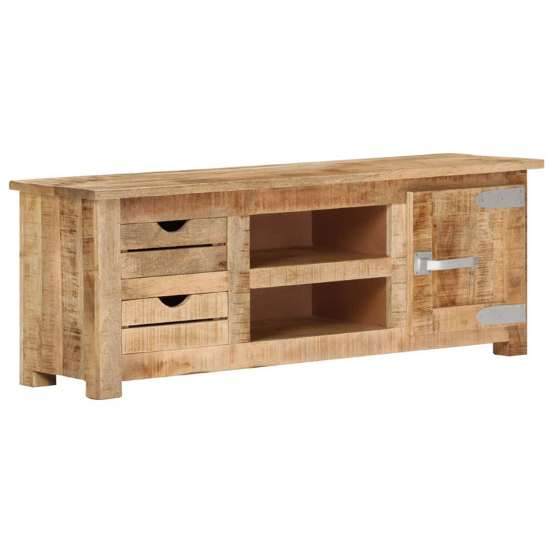 TV Cabinet 110x30x40 cm Rough Mango Wood Payday Deals