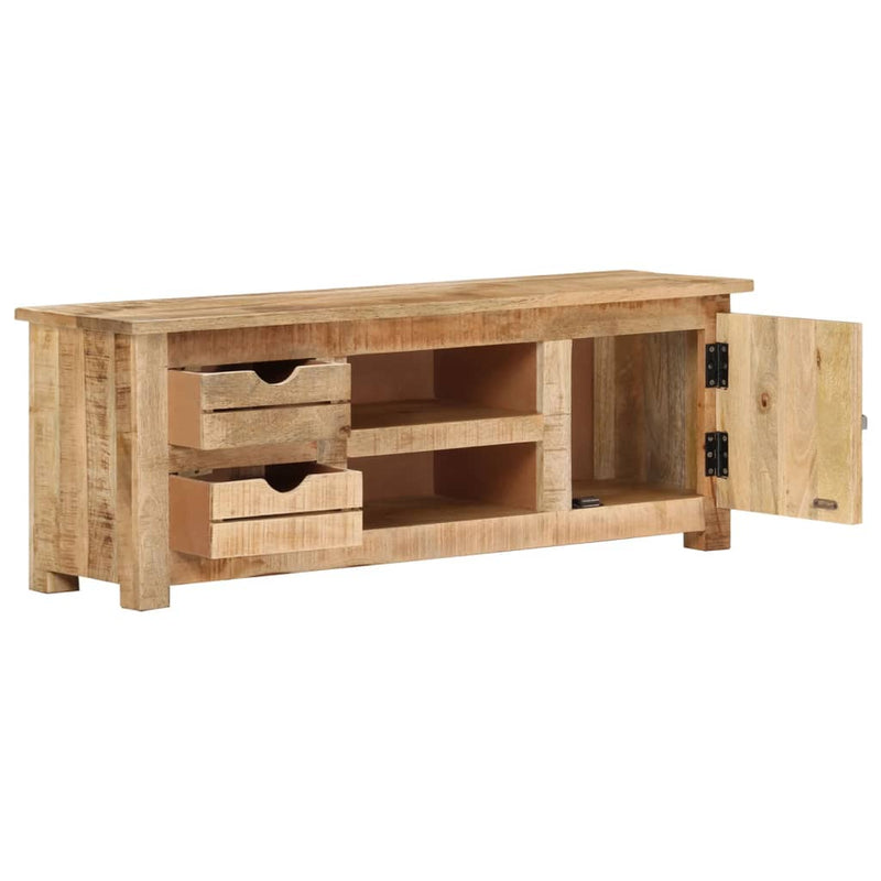 TV Cabinet 110x30x40 cm Rough Mango Wood Payday Deals