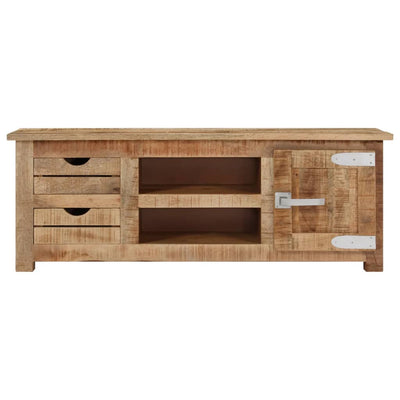 TV Cabinet 110x30x40 cm Rough Mango Wood Payday Deals