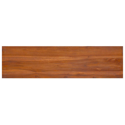 TV Cabinet 112x30x37 cm Solid Teak Wood Payday Deals