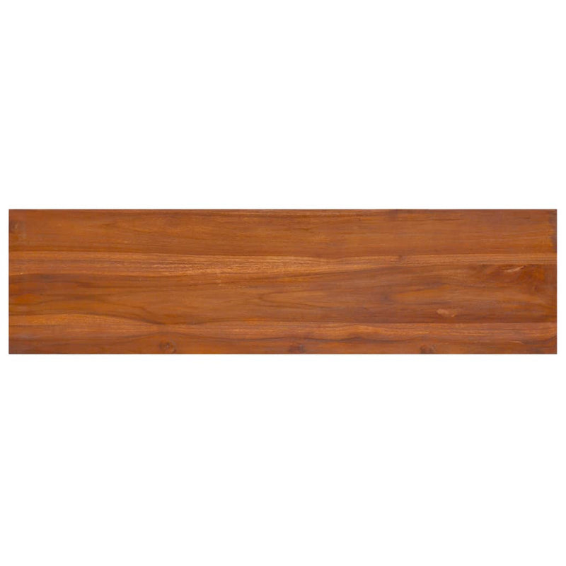 TV Cabinet 112x30x37 cm Solid Teak Wood Payday Deals