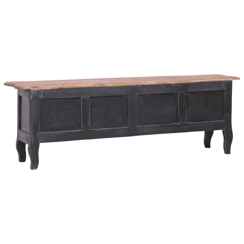 TV Cabinet 120x30x40 cm Black Solid Reclaimed Wood Payday Deals