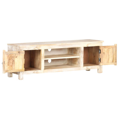 TV Cabinet 120x30x40 cm Rough Acacia Wood Payday Deals