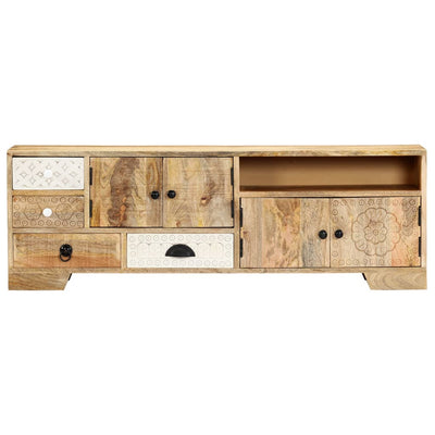 TV Cabinet 120x30x40 cm Solid Mango Wood Payday Deals