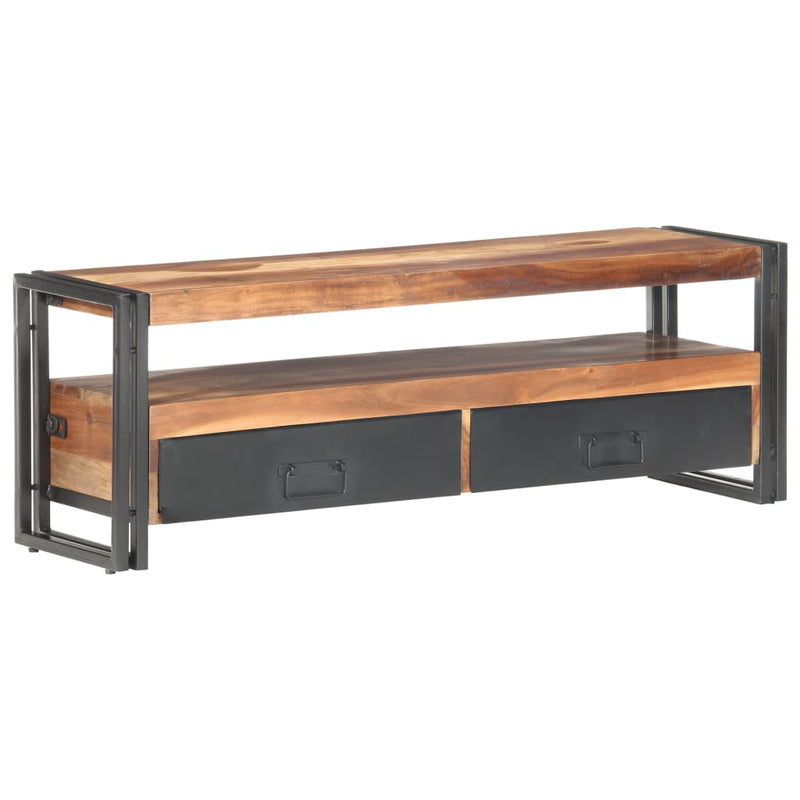 TV Cabinet 120x30x40 cm Solid Wood with Sheesham Finish Payday Deals