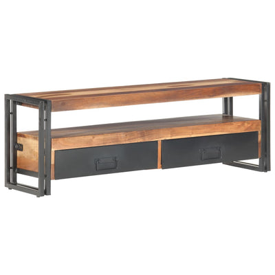 TV Cabinet 120x30x40 cm Solid Wood with Sheesham Finish Payday Deals