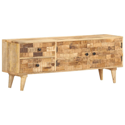 TV Cabinet 120x30x45 cm Solid Mango Wood Payday Deals