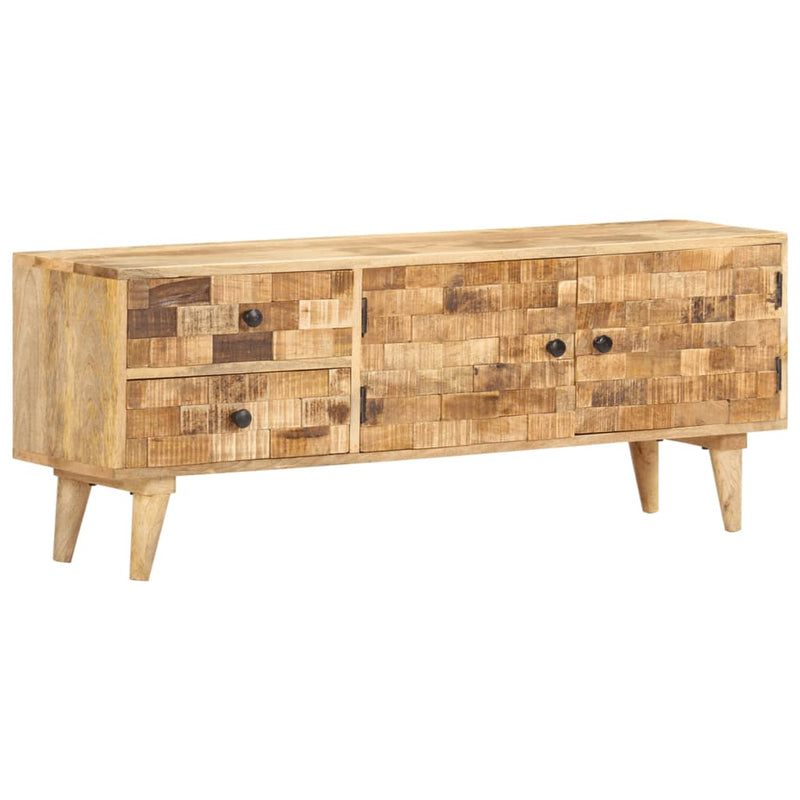 TV Cabinet 120x30x45 cm Solid Mango Wood Payday Deals