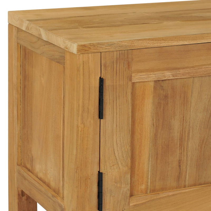 TV Cabinet 120x32x45 cm Solid Teak Wood Payday Deals