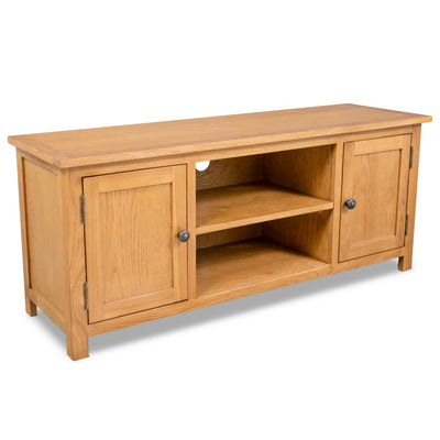 TV Cabinet 120x35x48 cm Solid Oak Wood Payday Deals