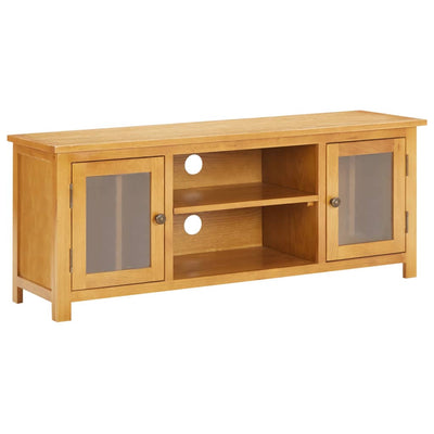 TV Cabinet 120x35x48 cm Solid Oak Wood