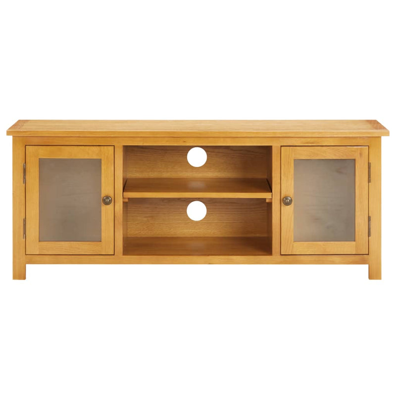 TV Cabinet 120x35x48 cm Solid Oak Wood Payday Deals