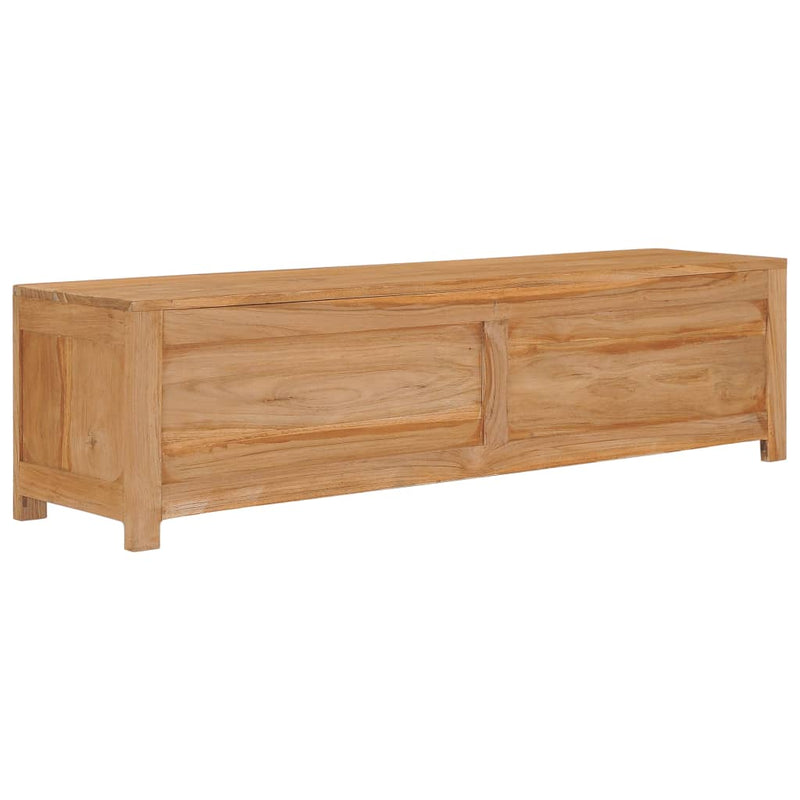 TV Cabinet 135x30x35 cm Solid Teak Wood Payday Deals