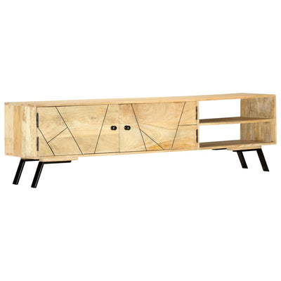 TV Cabinet 140x30x40 cm Solid Mango Wood Payday Deals
