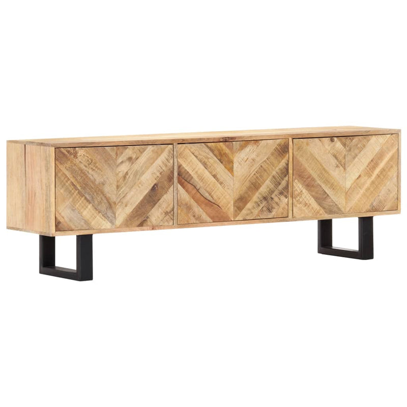 TV Cabinet 140x30x45 cm Solid Mango Wood Payday Deals