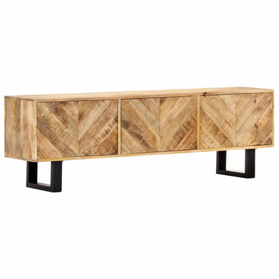 TV Cabinet 140x30x45 cm Solid Mango Wood Payday Deals