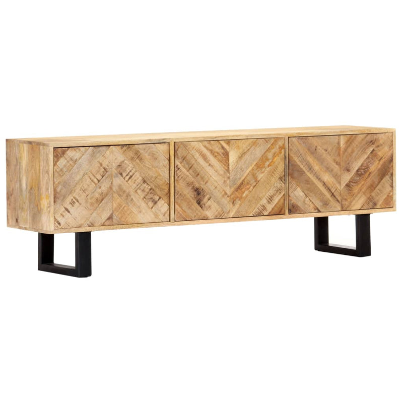 TV Cabinet 140x30x45 cm Solid Mango Wood Payday Deals