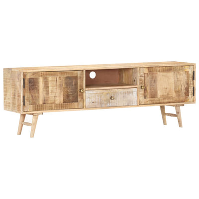 TV Cabinet 140x30x45 cm Solid Mango Wood Payday Deals