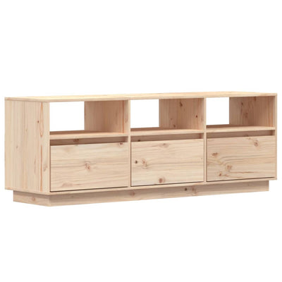 TV Cabinet 140x37x50 cm Solid Wood Pine Payday Deals