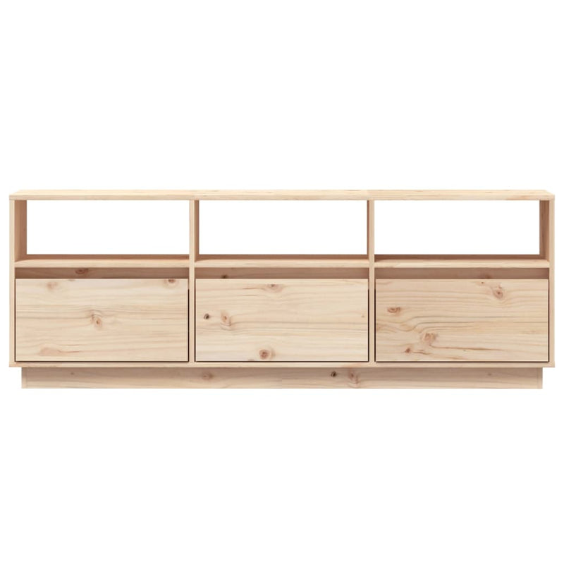 TV Cabinet 140x37x50 cm Solid Wood Pine Payday Deals