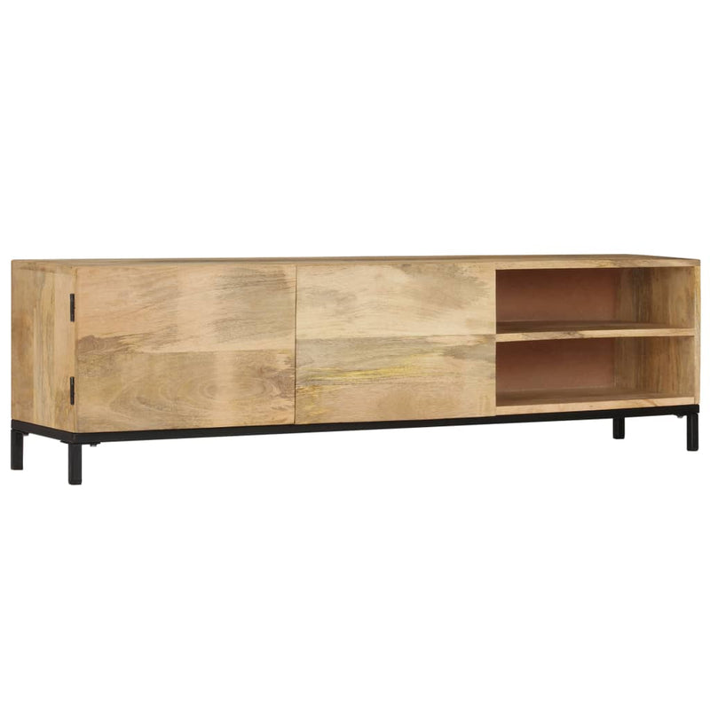 TV Cabinet 145x30x41 cm Solid Mango Wood Payday Deals