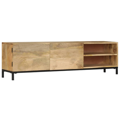 TV Cabinet 145x30x41 cm Solid Mango Wood Payday Deals