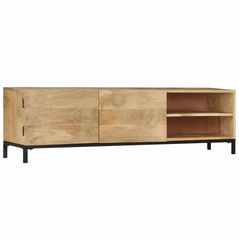 TV Cabinet 145x30x41 cm Solid Mango Wood Payday Deals