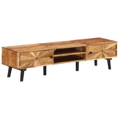 TV Cabinet 145x35x35 cm Solid Wood Acacia