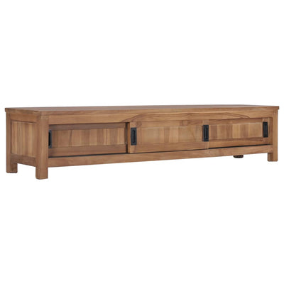 TV Cabinet 150x30x30 cm Solid Teak Wood Payday Deals