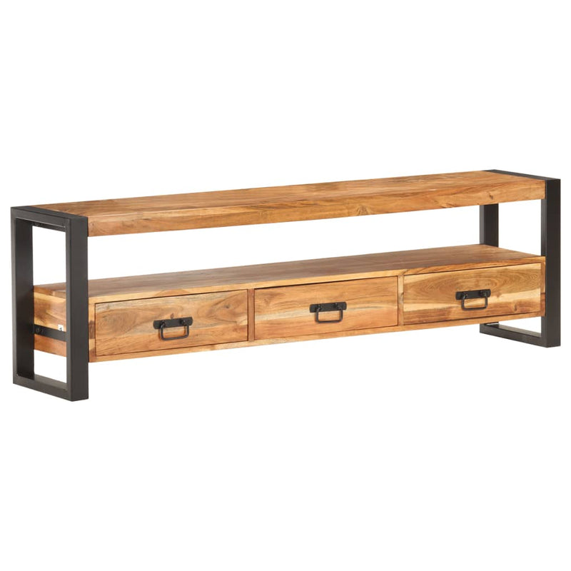 TV Cabinet 150x30x45 cm Solid Acacia Wood Payday Deals