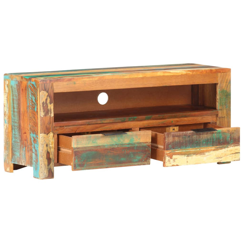 TV Cabinet 90x30x40 cm Solid Reclaimed Wood Payday Deals