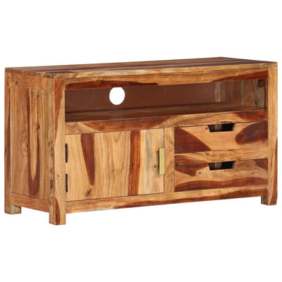TV Cabinet 90x34.5x50 cm Solid Wood Acacia Payday Deals