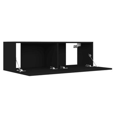 TV Cabinet Black 100x30x30 cm Engineered Wood Payday Deals