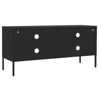 TV Cabinet Black 105x35x50 cm Steel Payday Deals