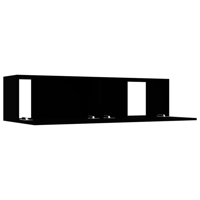 TV Cabinet Black 120x30x30 cm Engineered Wood Payday Deals