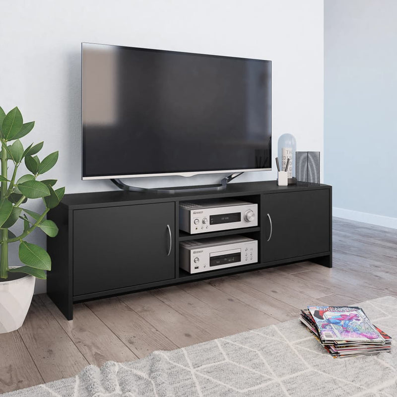 TV Cabinet Black 120x30x37.5 cm Engineered Wood Payday Deals