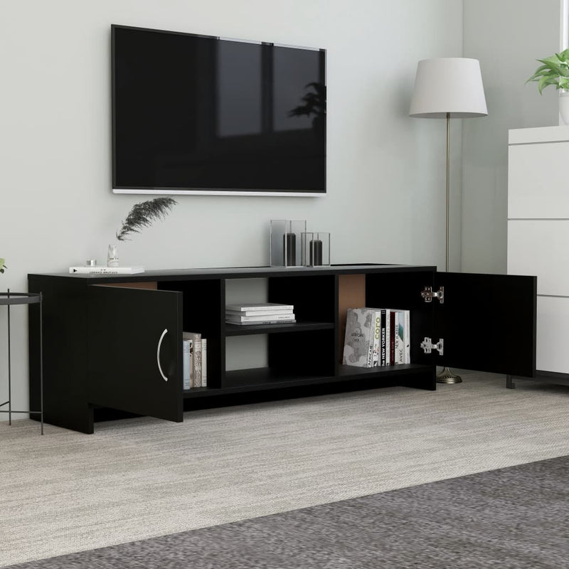 TV Cabinet Black 120x30x37.5 cm Engineered Wood Payday Deals