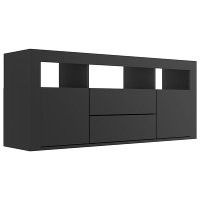 TV Cabinet Black 120x30x50 cm Engineered Wood