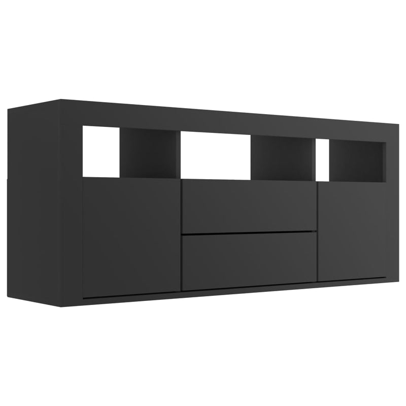 TV Cabinet Black 120x30x50 cm Chipboard Payday Deals