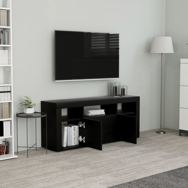TV Cabinet Black 120x30x50 cm Chipboard Payday Deals