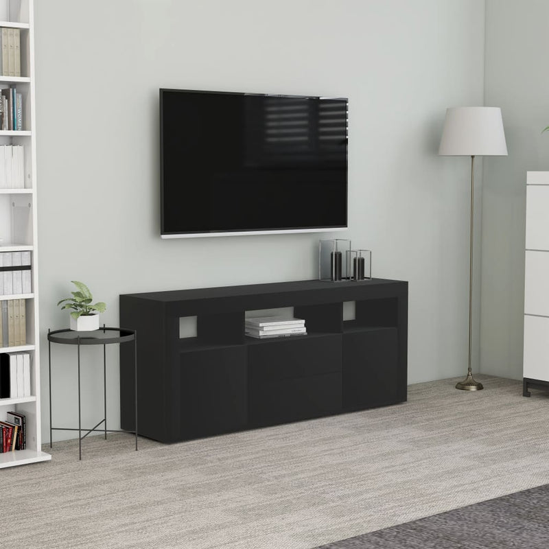 TV Cabinet Black 120x30x50 cm Chipboard Payday Deals