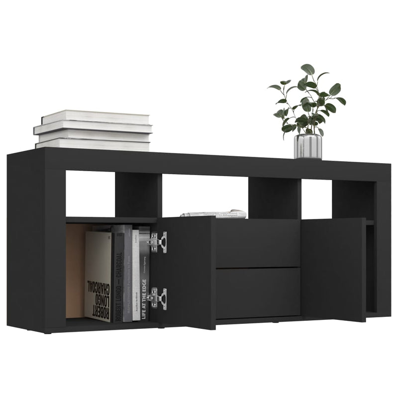 TV Cabinet Black 120x30x50 cm Chipboard Payday Deals