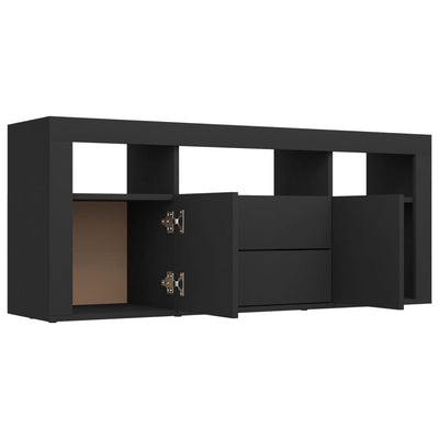 TV Cabinet Black 120x30x50 cm Chipboard Payday Deals