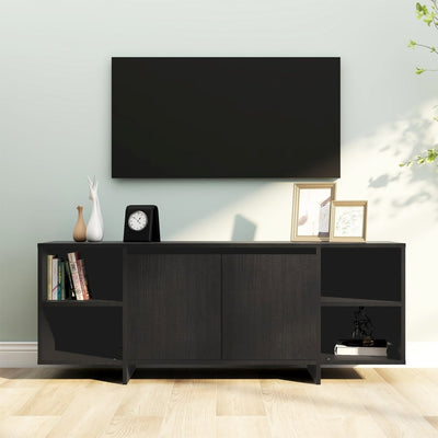 TV Cabinet Black 130x35x50 cm Engineered Wood