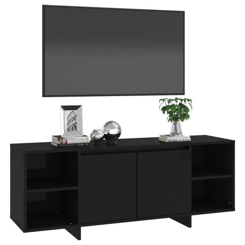 TV Cabinet Black 130x35x50 cm Engineered Wood Payday Deals