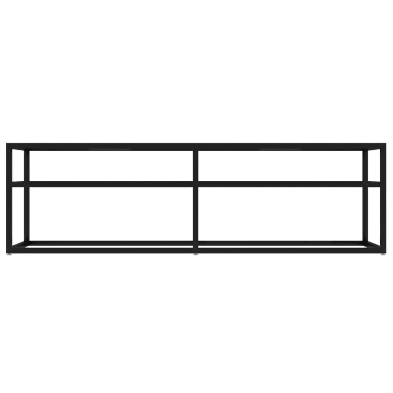 TV Cabinet Black 140x40x40.5 cm Tempered Glass Payday Deals