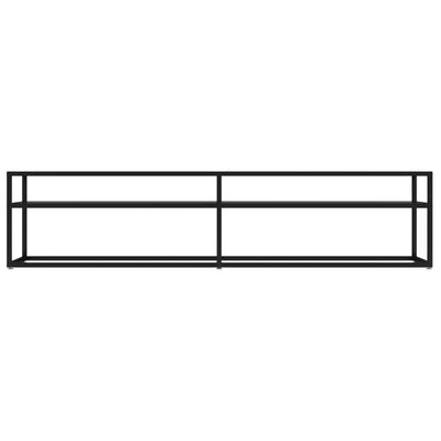 TV Cabinet Black 180x40x40.5 cm Tempered Glass Payday Deals